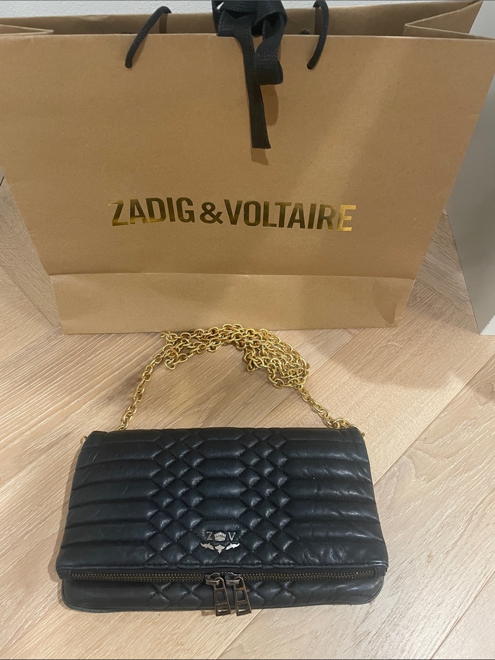 ‼️Moving Sale -Zadig & Voltaire Black Rock Cross-Body Bag